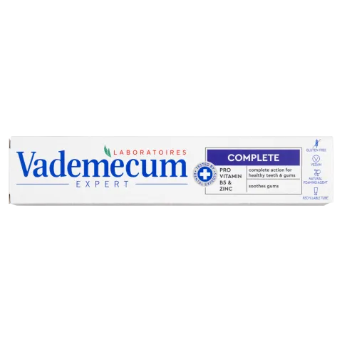 Vademecum Expert Complete fogkrém B5 pro vitaminnal és cinkkel 75 ml termékhez kapcsolódó kép