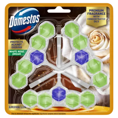 Domestos Aroma Lux White Rose Dream WC frissítő blokk 3 x 50 g termékhez kapcsolódó kép