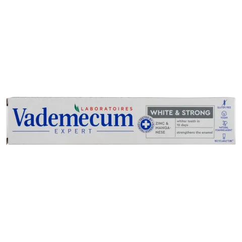 Vademecum White & Strong fogkrém cinkkel és mangánnal 75 ml termékhez kapcsolódó kép