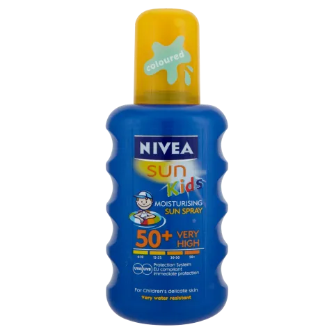 NIVEA SUN Kids hidratáló színezett gyermek napozó spray FF50+ 200 ml termékhez kapcsolódó kép