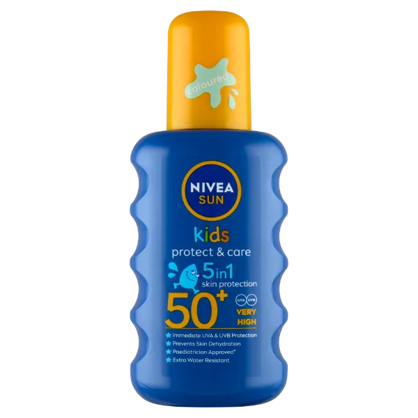 NIVEA SUN Kids hidratáló színezett gyermek napozó spray FF50+ 200 ml termékhez kapcsolódó kép