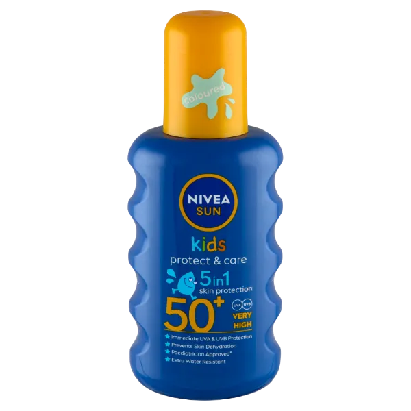 NIVEA SUN Kids hidratáló színezett gyermek napozó spray FF50+ 200 ml termékhez kapcsolódó kép