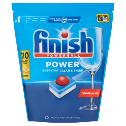 Finish Powerball Power All in 1 Citrom mosogatógép tabletta 110 db 1760 g termékhez kapcsolódó kép