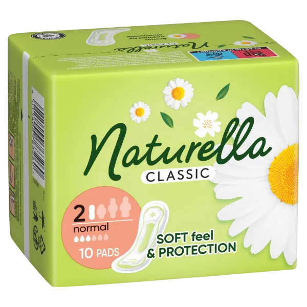 Naturella Classic Normal Plus Méret 2 Szárnyas Betét 10 db termékhez kapcsolódó kép