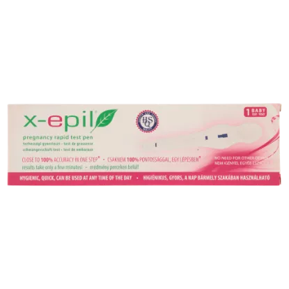 X-Epil terhességi gyorsteszt pen 1 db termékhez kapcsolódó kép