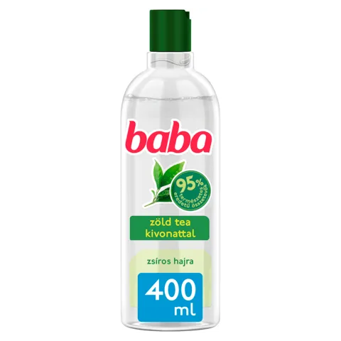 Baba sampon zsíros hajra zöldtea-kivonattal 400 ml termékhez kapcsolódó kép