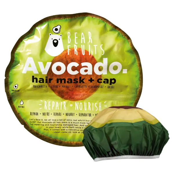Bear Fruits Avocado Repair Nourish Hajpakolás + Hajsapka, 20 ml termékhez kapcsolódó kép
