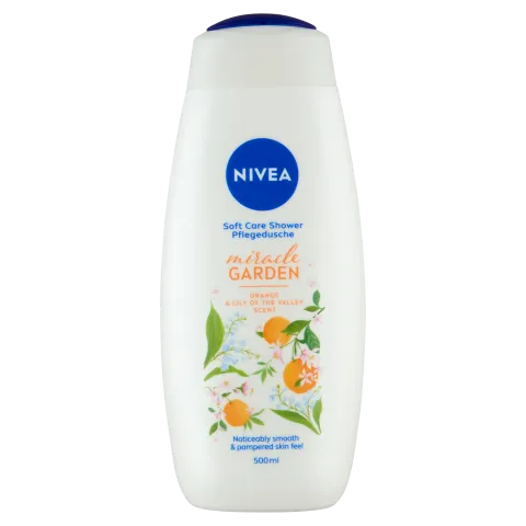 NIVEA Miracle Garden krémtusfürdő narancs- és gyöngyvirág illattal  500 ml termékhez kapcsolódó kép