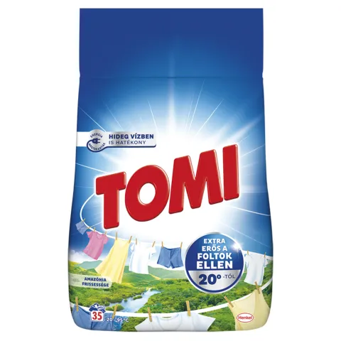 Tomi Amazónia Frissessége mosószer fehér és világos ruhákhoz 35 mosás 2,1 kg termékhez kapcsolódó kép