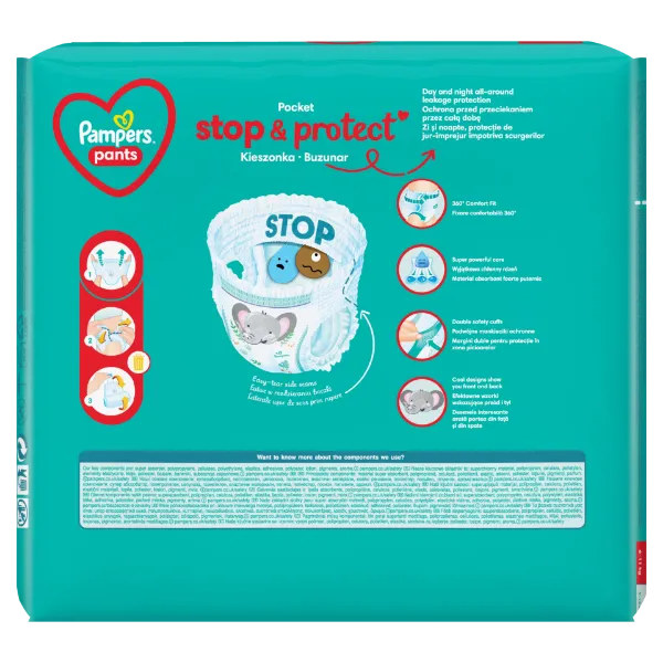 Pampers Pants Bugyipelenka, Méret: 3, 29 db pelenka, 6kg-11kg termékhez kapcsolódó kép