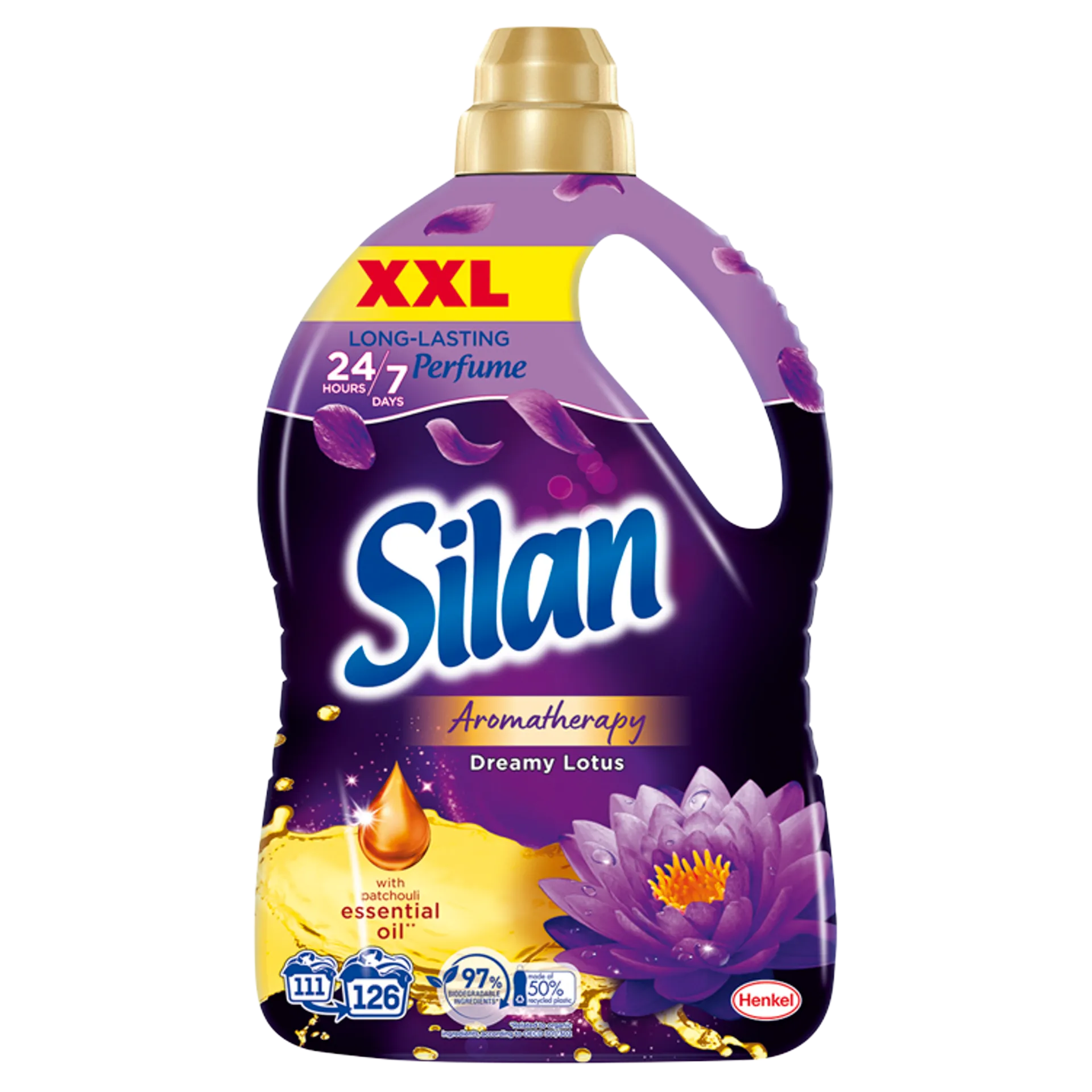 Silan Aromatherapy Dreamy Lotus textilöblítő koncentrátum 126 mosás 2772 ml