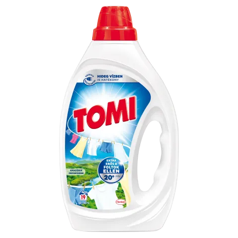 Tomi Amazónia Frissessége folyékony mosószer fehér és világos ruhákhoz 19 mosás 855 ml termékhez kapcsolódó kép