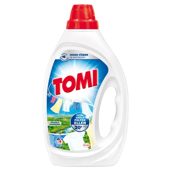 Tomi Amazónia Frissessége folyékony mosószer fehér és világos ruhákhoz 19 mosás 855 ml termékhez kapcsolódó kép