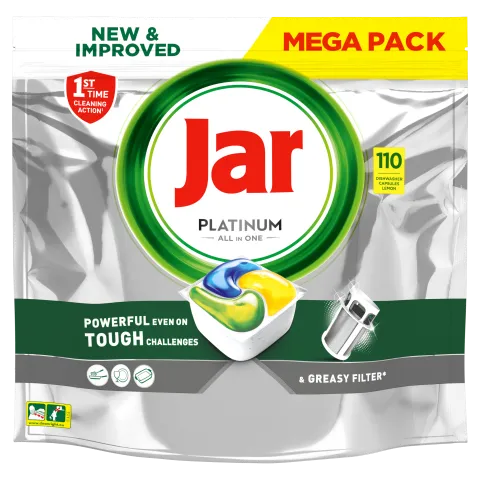 Jar Platinum Lemon All In One Mosogatókapszula, 110 db termékhez kapcsolódó kép