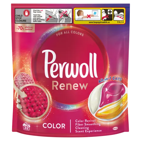 Perwoll Renew Color mosókapszula színes ruhához 32 mosás 432 g termékhez kapcsolódó kép
