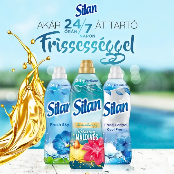 Silan Aromatherapy Relaxing Maldives textilöblítő koncentrátum 62 mosás 1364 ml termékhez kapcsolódó kép