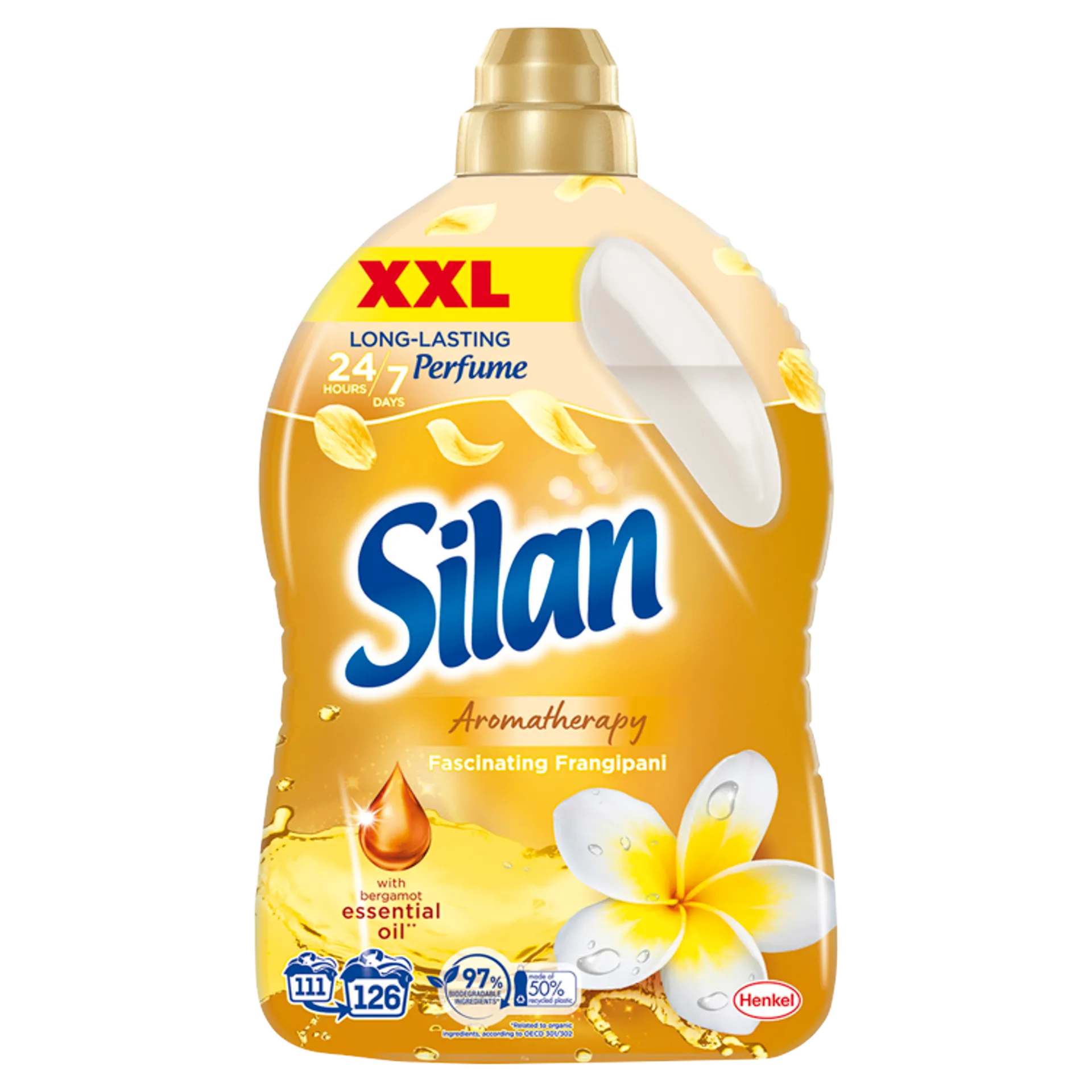Silan Aromatherapy Fascinating Frangipani textilöblítő koncentrátum 126 mosás 2772 ml