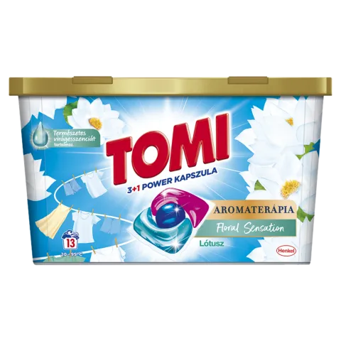 Tomi 3+1 Power Kapszula Aromaterápia Floral Sensation Lótusz mosókapszula 13 mosás 156 g termékhez kapcsolódó kép