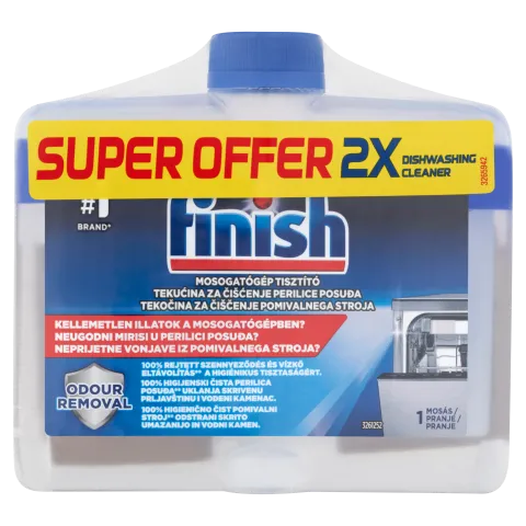 Finish mosogatógép tisztító 2 x 250 ml termékhez kapcsolódó kép