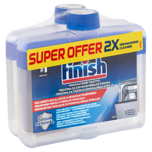 Finish mosogatógép tisztító 2 x 250 ml termékhez kapcsolódó kép