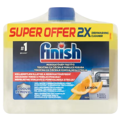 Finish mosogatógép tisztító citrom illattal 2x250 ml  termékhez kapcsolódó kép