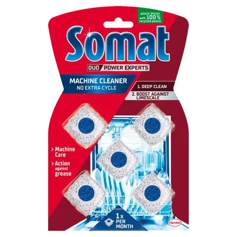 Somat Duo Power Experts mosogatógép tisztító tabletta 5 x 19 g (95 g) termékhez kapcsolódó kép