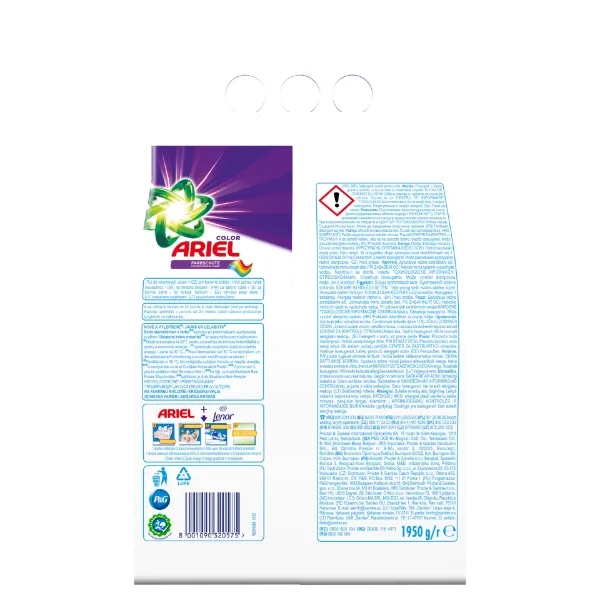Ariel Color+ Mosópor, 30 Mosáshoz, 1,95 KG termékhez kapcsolódó kép