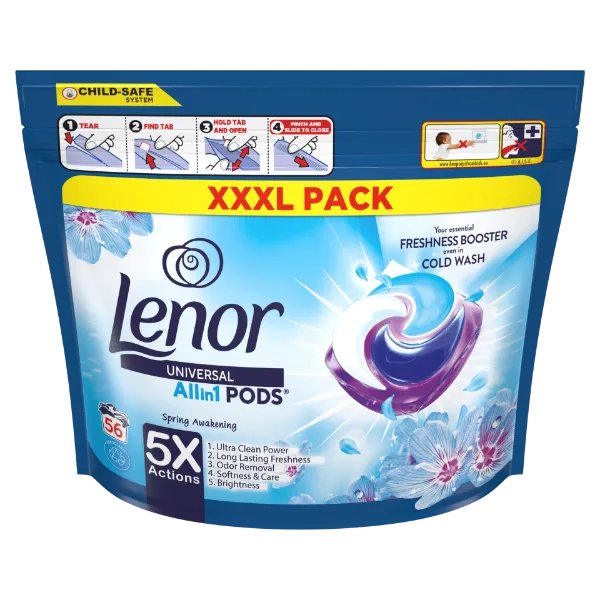 Lenor All-in-1 Pods Spring Awakening Mosókapszula 56 Mosáshoz termékhez kapcsolódó kép