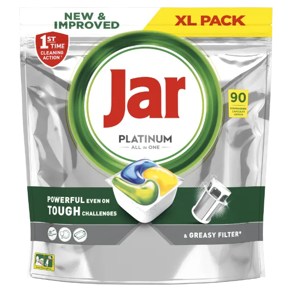 Jar Platinum Lemon All In One Mosogatókapszula, 90 db termékhez kapcsolódó kép