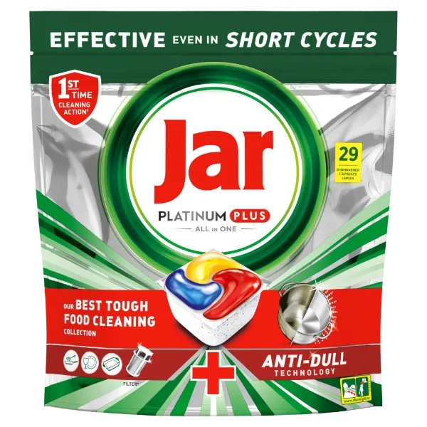 Jar Platinum Plus Lemon All In One Mosogatókapszula,  29 db termékhez kapcsolódó kép