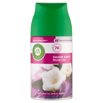 Air Wick Freshmatic Max Bársonyos szatén és éji liliom automata légfrissítő spray utántöltő 250 ml termékhez kapcsolódó kép