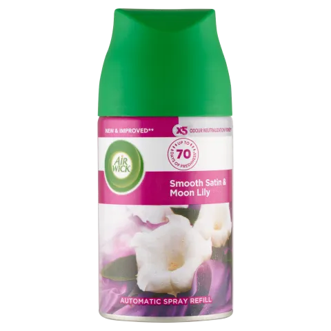 Air Wick Freshmatic Max Bársonyos szatén és éji liliom automata légfrissítő spray utántöltő 250 ml termékhez kapcsolódó kép