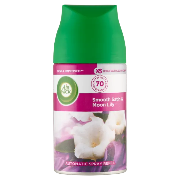 Air Wick Freshmatic Max Bársonyos szatén és éji liliom automata légfrissítő spray utántöltő 250 ml termékhez kapcsolódó kép