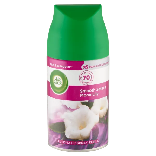 Air Wick Freshmatic Max Bársonyos szatén és éji liliom automata légfrissítő spray utántöltő 250 ml termékhez kapcsolódó kép