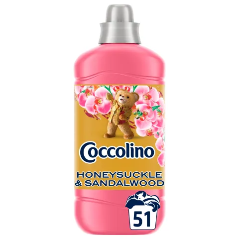 Coccolino Perfume & Care Honeysuckle & Sandalwood öblítőkoncentrátum 51 mosás 1275 ml termékhez kapcsolódó kép
