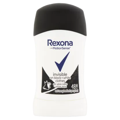 Rexona Invisible On Black + White Clothes izzadásgátló stift 40 ml termékhez kapcsolódó kép