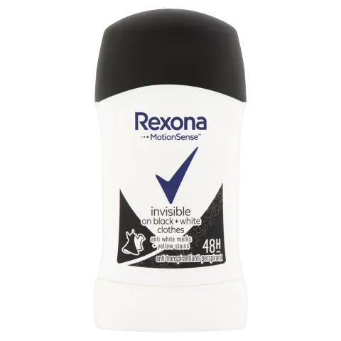 Rexona Invisible On Black + White Clothes izzadásgátló stift 40 ml termékhez kapcsolódó kép