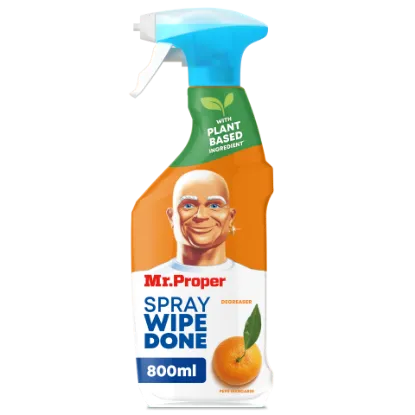 Mr Proper Spray Wipe Done Szórófejes Zsírtalanító Tisztítószer Peps Mandarin 800 ml termékhez kapcsolódó kép