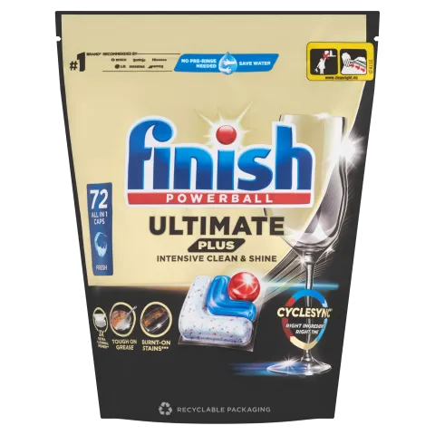 Finish Powerball Ultimate Plus All in 1 Regular mosogatógép kapszula 72 db 878,4 g termékhez kapcsolódó kép