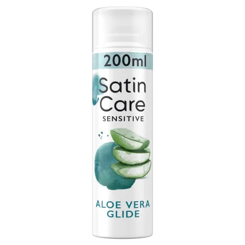 Gillette Satin Care Sensitive Aloe Vera Glide Borotvazselé, 200 ml termékhez kapcsolódó kép