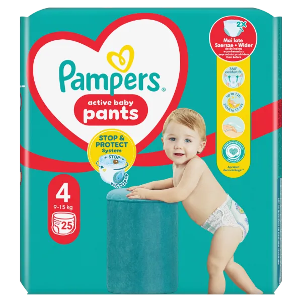 Pampers Pants Bugyipelenka, Méret: 4, 25 db pelenka, 9kg-15kg termékhez kapcsolódó kép