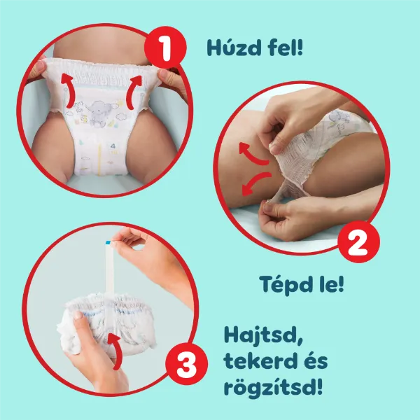 Pampers Premium Care Bugyipelenka, Méret: 6, 31 db Bugyipelenka, 15kg+ termékhez kapcsolódó kép