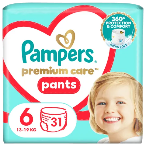 Pampers Premium Care Bugyipelenka, Méret: 6, 31 db Bugyipelenka, 15kg+ termékhez kapcsolódó kép