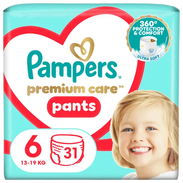 Pampers Premium Care Bugyipelenka, Méret: 6, 31 db Bugyipelenka, 15kg+ termékhez kapcsolódó kép