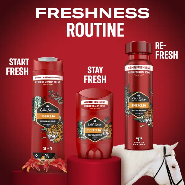 Old Spice Tigerclaw Tusfürdő És Sampon Férfiaknak, 400 ml termékhez kapcsolódó kép