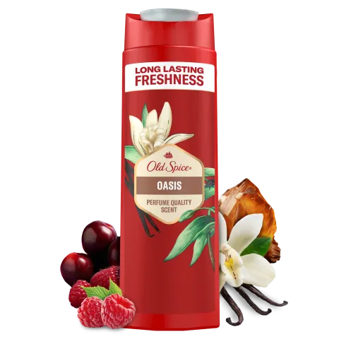 Old Spice Oasis Tusfürdő És Sampon Férfiaknak 400 ml, 3az1-ben, Hosszan Tartó Frissesség termékhez kapcsolódó kép