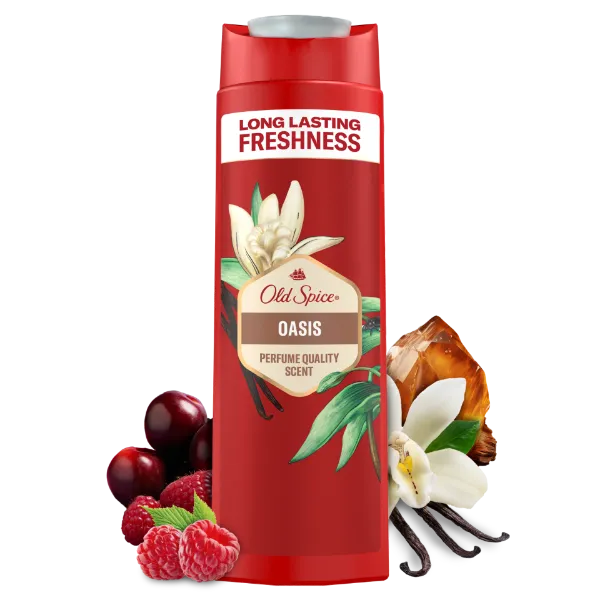 Old Spice Oasis Tusfürdő És Sampon Férfiaknak 400 ml, 3az1-ben, Hosszan Tartó Frissesség termékhez kapcsolódó kép
