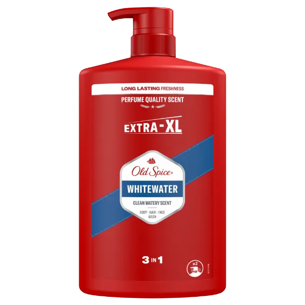 Old Spice Whitewater Tusfürdő És Sampon Férfiaknak 1000ml,3az1-ben,Hosszan Tartó Frissesség termékhez kapcsolódó kép