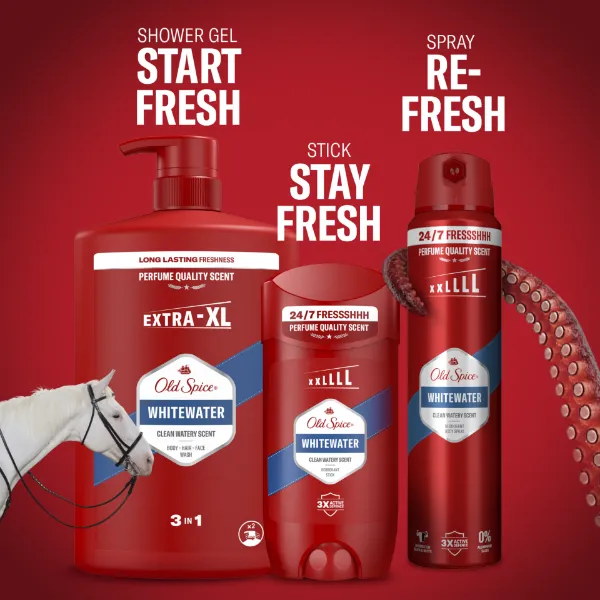 Old Spice Whitewater Tusfürdő És Sampon Férfiaknak 1000ml,3az1-ben,Hosszan Tartó Frissesség termékhez kapcsolódó kép