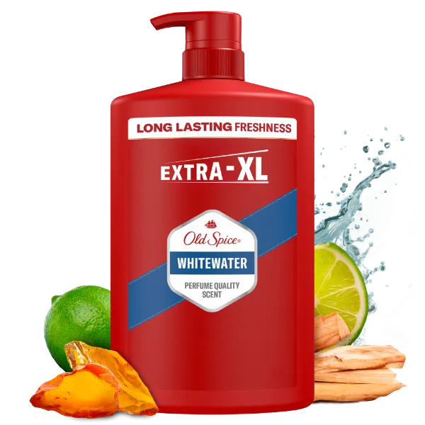 Old Spice Whitewater Tusfürdő És Sampon Férfiaknak 1000ml,3az1-ben,Hosszan Tartó Frissesség termékhez kapcsolódó kép